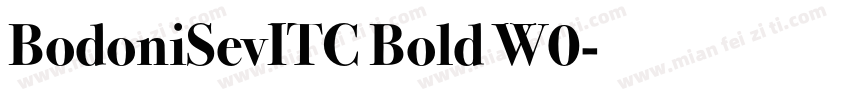 BodoniSevITC Bold W0字体转换